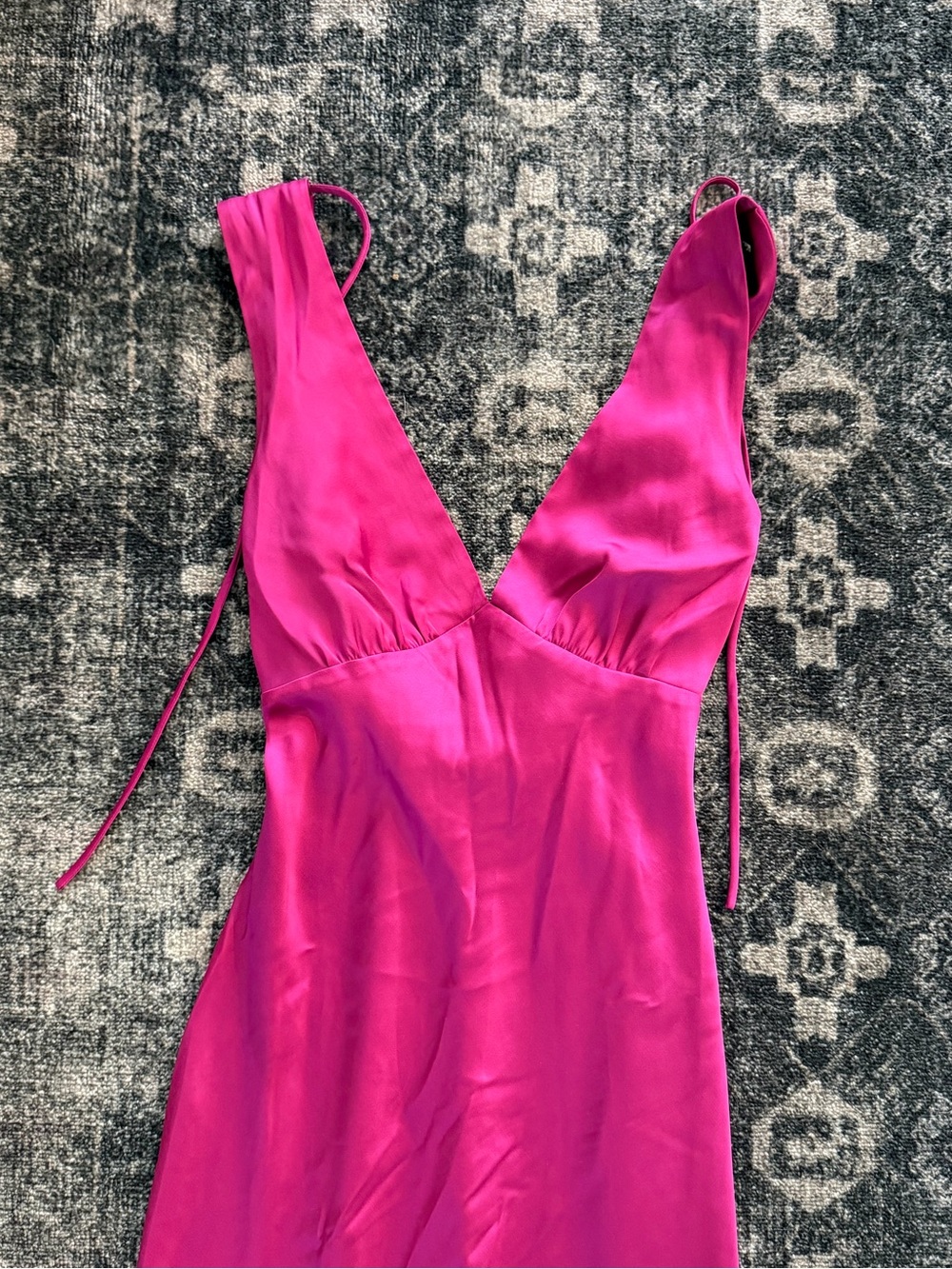 Abercrombie Cowl Back Satin Dress